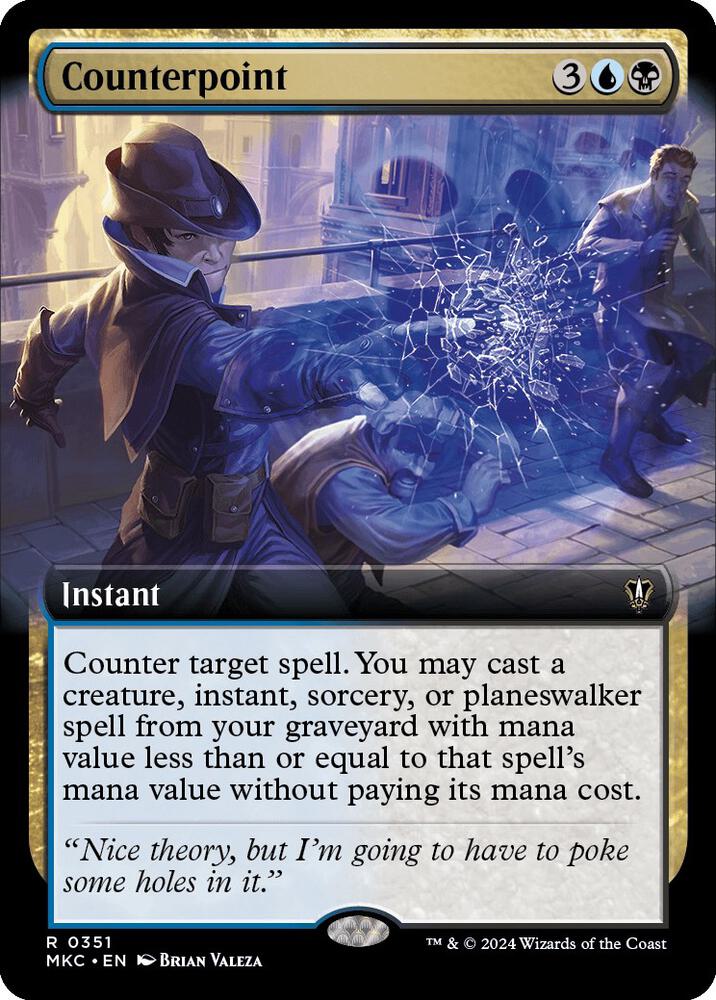 Counterpoint 351/311 (Commander: Murders at Karlov Manor)  - Extended Art | Good Games Modbury