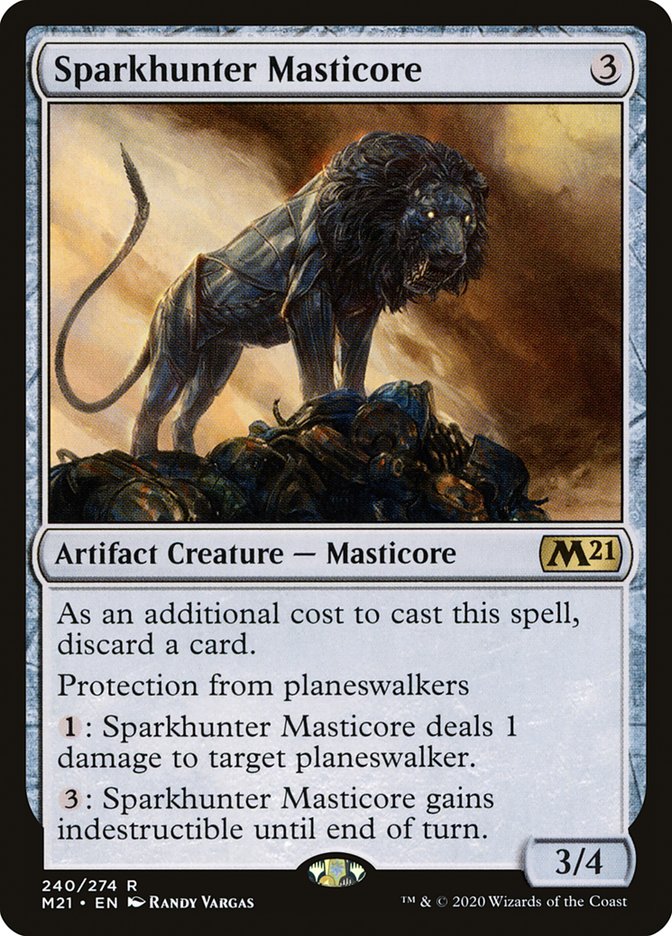 Sparkhunter Masticore [Core Set 2021] | Good Games Modbury