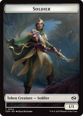 Solider (0004) // Solidier (0005) Double-Sided Token [Tarkir: Dragonstorm Tokens] | Good Games Modbury