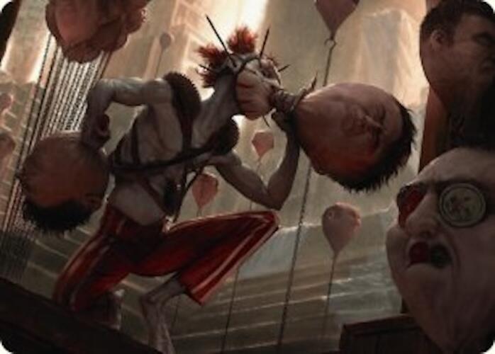 The Jolly Balloon Man Art Card 18 (Art Series: Duskmourn: House of Horror)  | Good Games Modbury