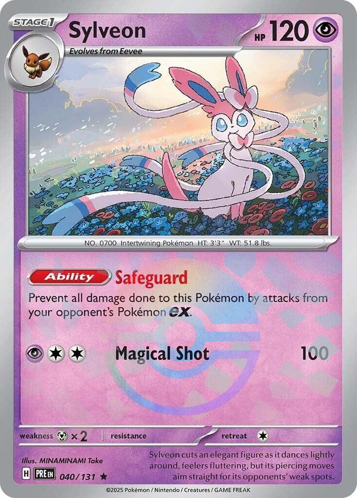 Sylveon (040/131) (Poke Ball Pattern) [Scarlet & Violet: Prismatic Evolutions] | Good Games Modbury
