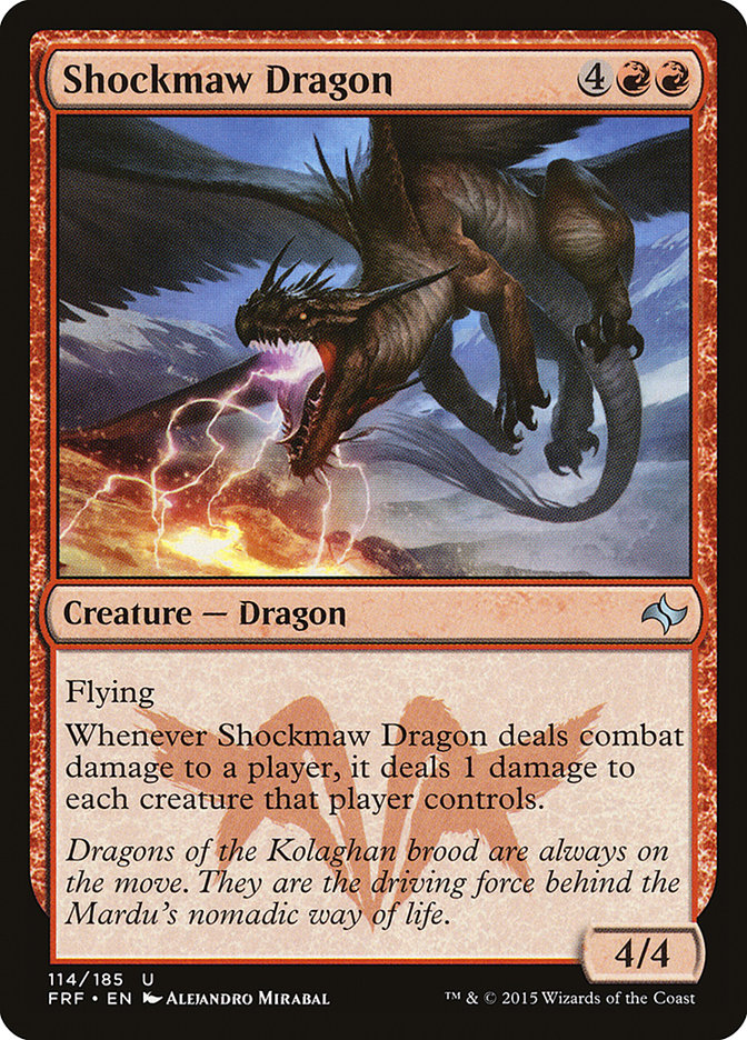 Shockmaw Dragon 114/185 (Fate Reforged)  - Foil | Good Games Modbury