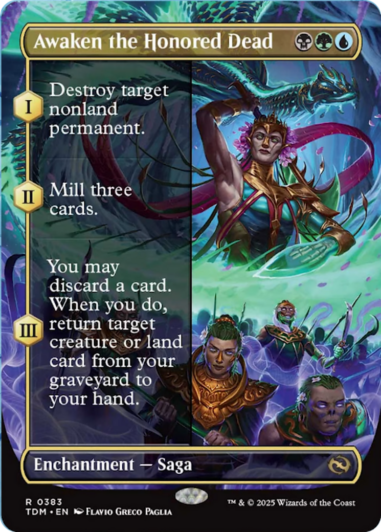 Awaken the Honored Dead (Borderless) [Tarkir: Dragonstorm] | Good Games Modbury