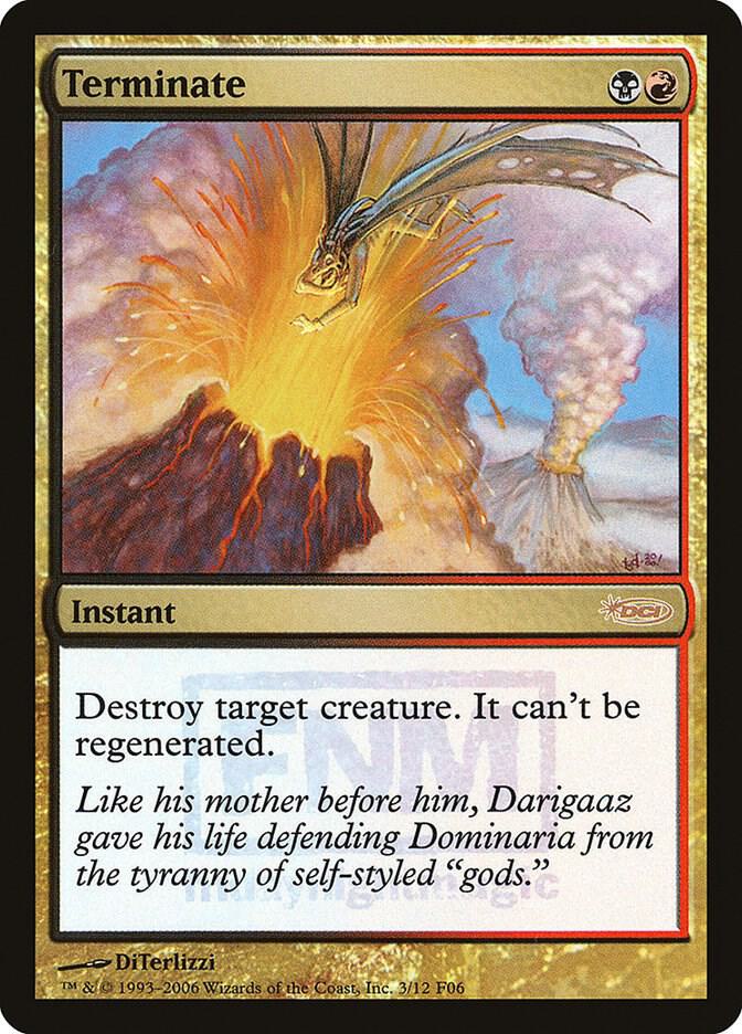 Terminate 3/12 (FNM Promos)  - Foil | Good Games Modbury