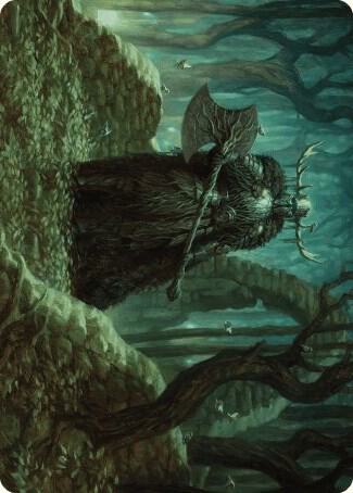 Mosswood Dreadknight Art Card 40 (Art Series: Wilds of Eldraine)  | Good Games Modbury