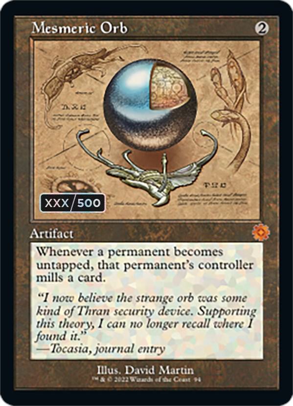 Mesmeric Orb Schematic Serial Numbered 94z/63 (The Brothers' War: Retro Frame Artifacts)  - Foil | Good Games Modbury