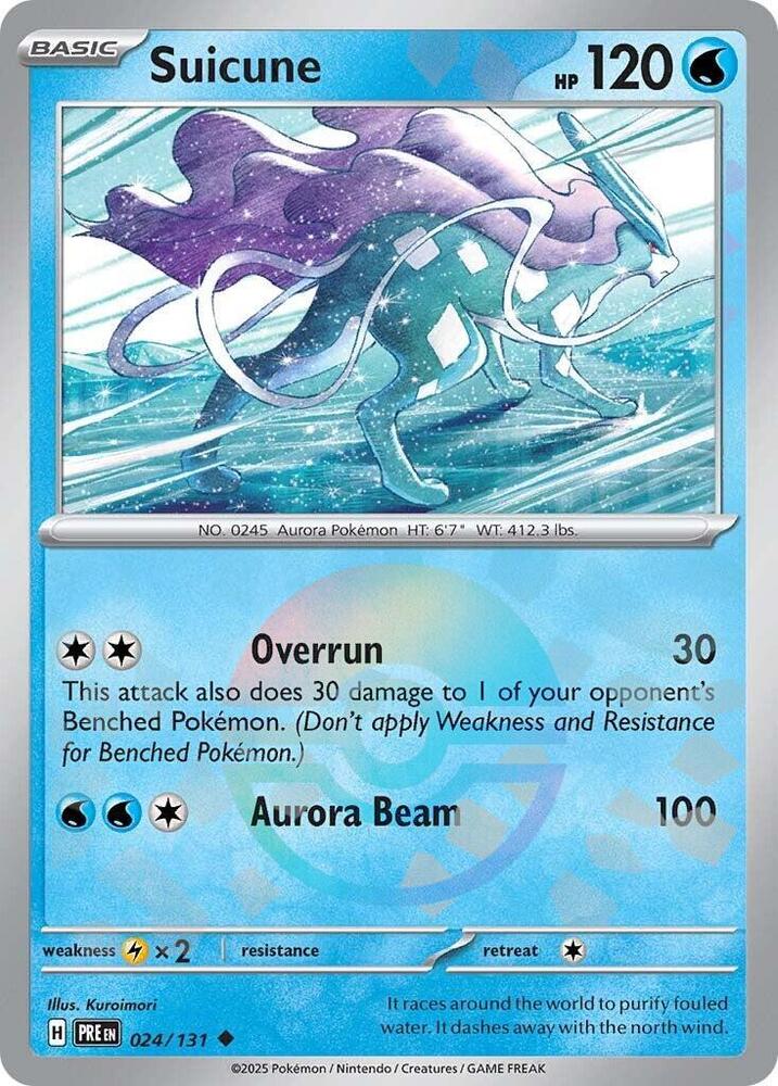 Suicune (024/131) (Poke Ball Pattern) [Scarlet & Violet: Prismatic Evolutions] | Good Games Modbury