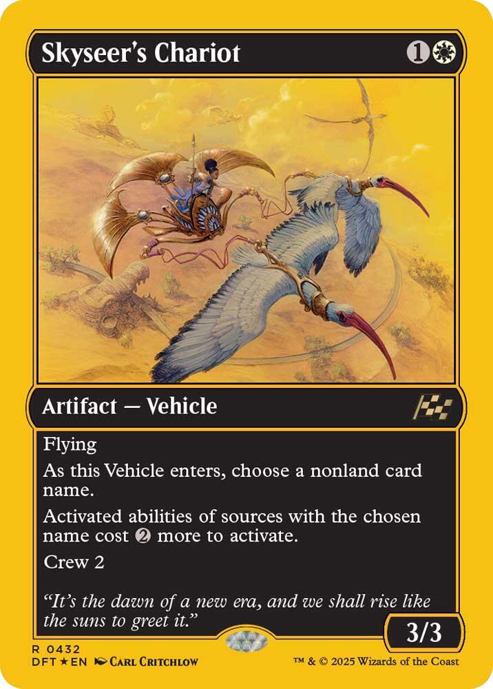 Skyseer's Chariot 432/291 (Aetherdrift)  - First-Place Foil | Good Games Modbury