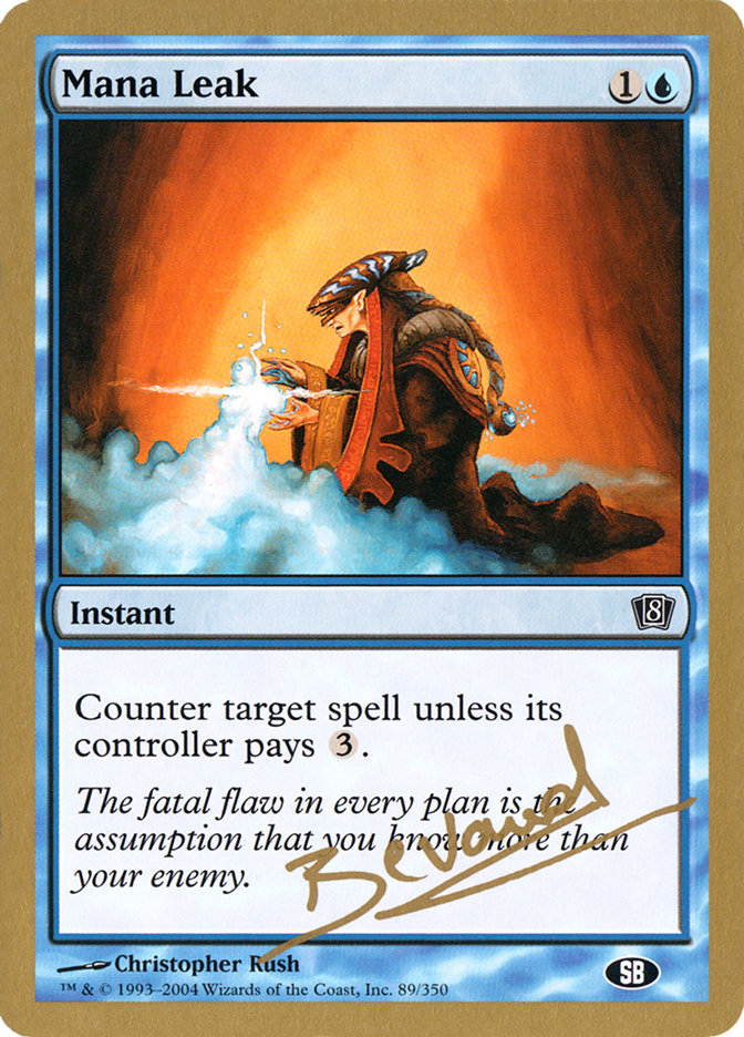 Mana Leak (Manuel Bevand) (SB) [World Championship Decks 2004] | Good Games Modbury