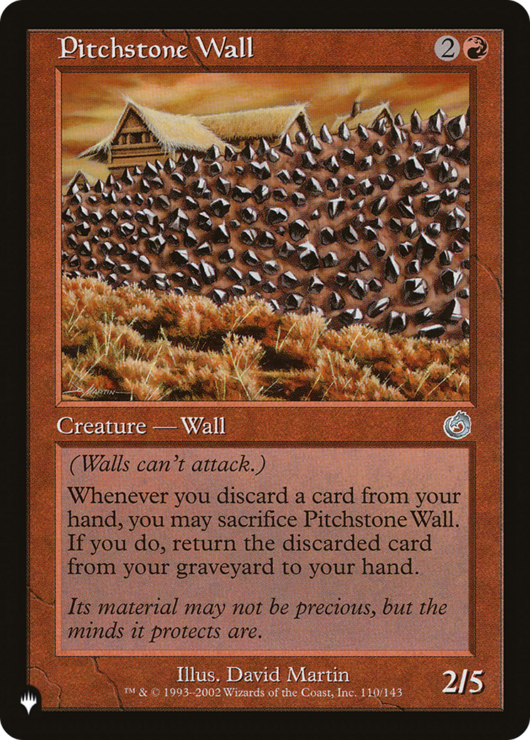 Pitchstone Wall [The List Reprints] | Good Games Modbury