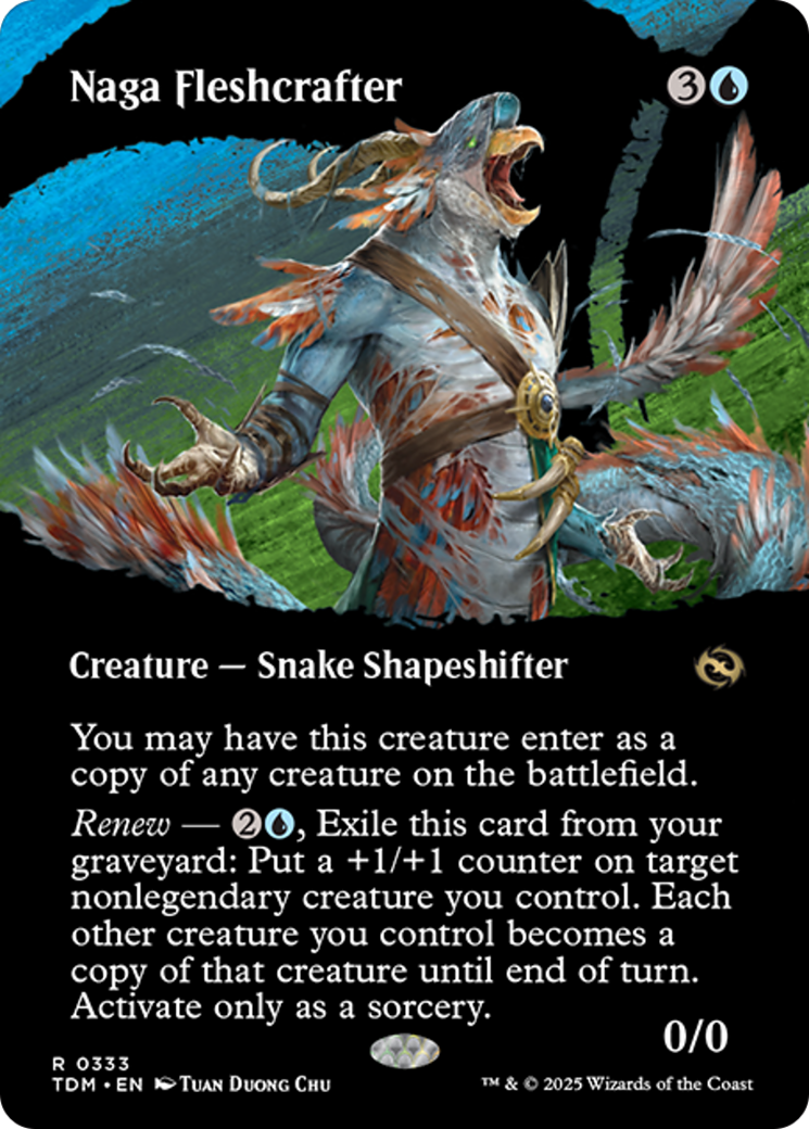 Naga Fleshcrafter (Borderless) [Tarkir: Dragonstorm] | Good Games Modbury