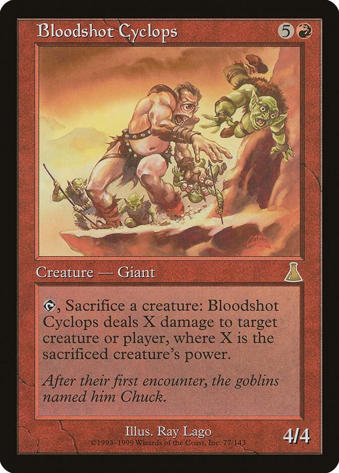 Bloodshot Cyclops 77/143 (Urza's Destiny)  - Foil | Good Games Modbury