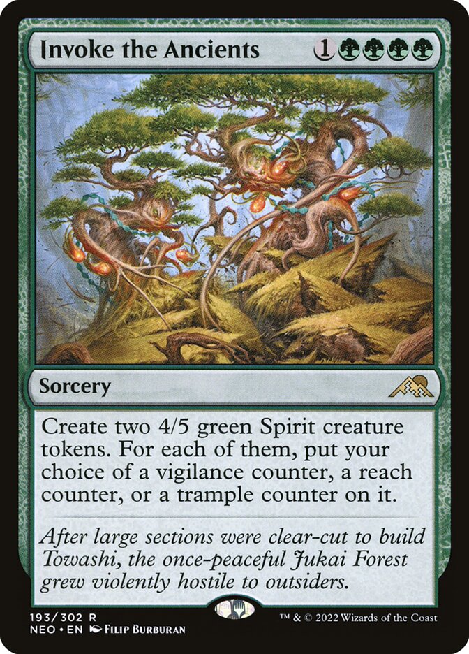 Invoke the Ancients 193/302 (Kamigawa: Neon Dynasty)  - Foil | Good Games Modbury