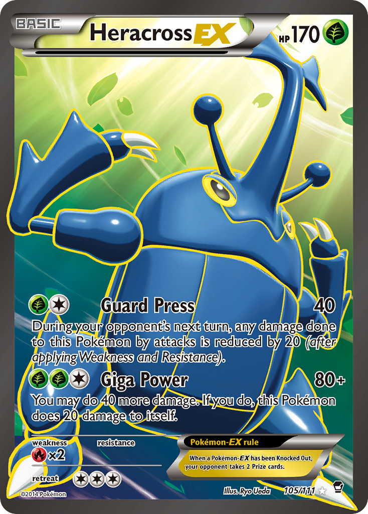 Heracross EX (105/111) [XY: Furious Fists] | Good Games Modbury