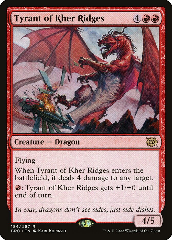 Tyrant of Kher Ridges 154/287 (The Brothers' War)  - Foil | Good Games Modbury