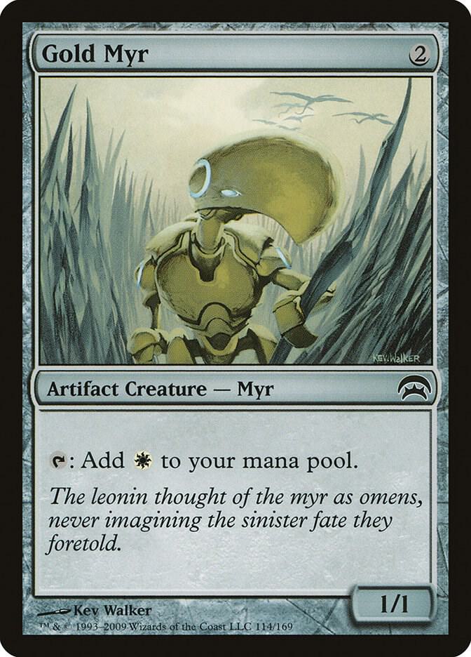 Gold Myr 114/169 (Planechase)  | Good Games Modbury
