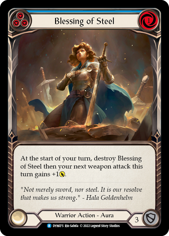 Blessing of Steel (Blue) [DYN075] (Dynasty) | Good Games Modbury