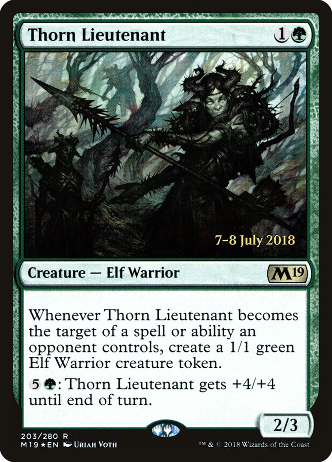 Thorn Lieutenant [Core Set 2019 Prerelease Promos] | Good Games Modbury
