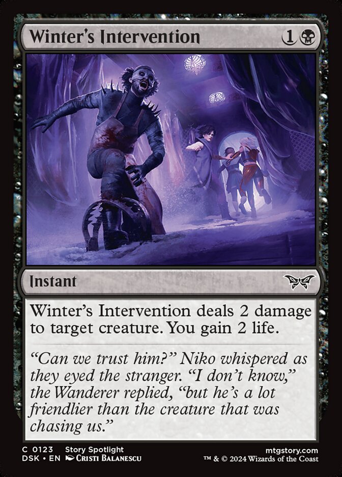 Winter's Intervention 123/286 (Duskmourn: House of Horror)  - Foil | Good Games Modbury