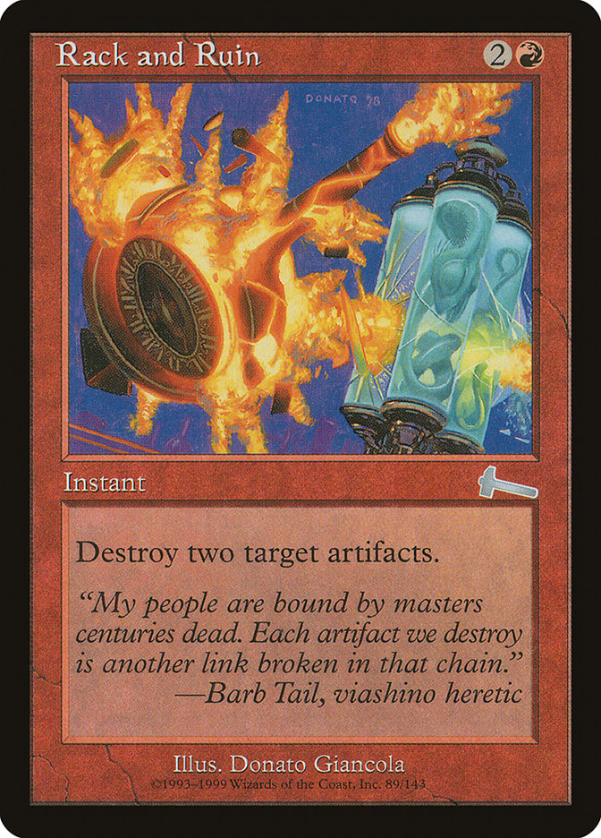 Rack and Ruin 89 (Urza's Legacy)  | Good Games Modbury