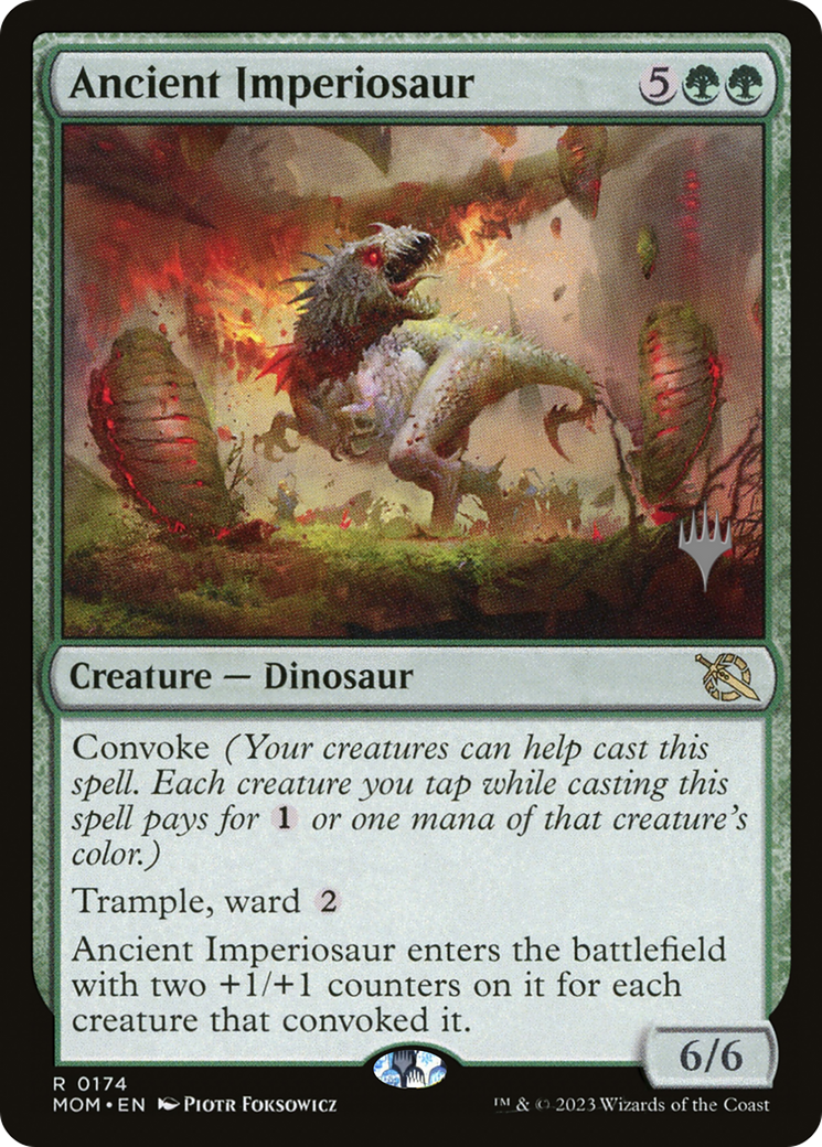 Ancient Imperiosaur (Promo Pack) [March of the Machine Promos] | Good Games Modbury