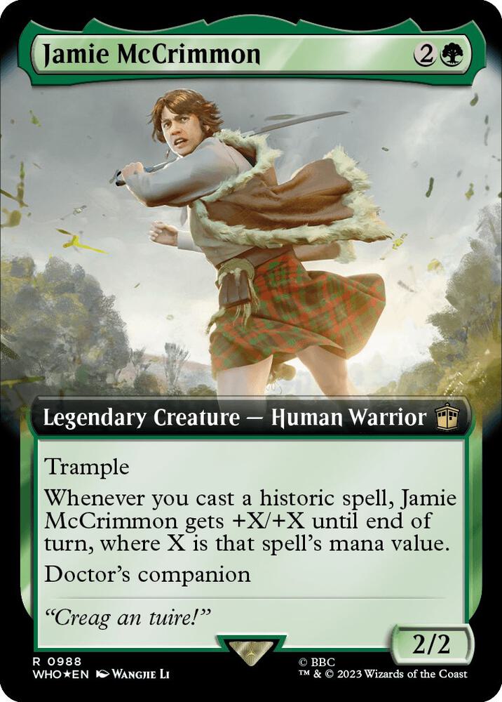 Jamie McCrimmon 988/331 (Universes Beyond: Doctor Who)  - Extended Art Surge Foil | Good Games Modbury