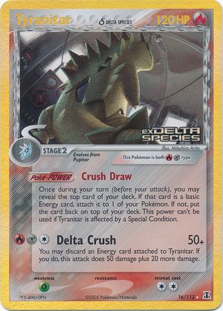 Tyranitar (16/113) (Delta Species) (Stamped) [EX: Delta Species] | Good Games Modbury