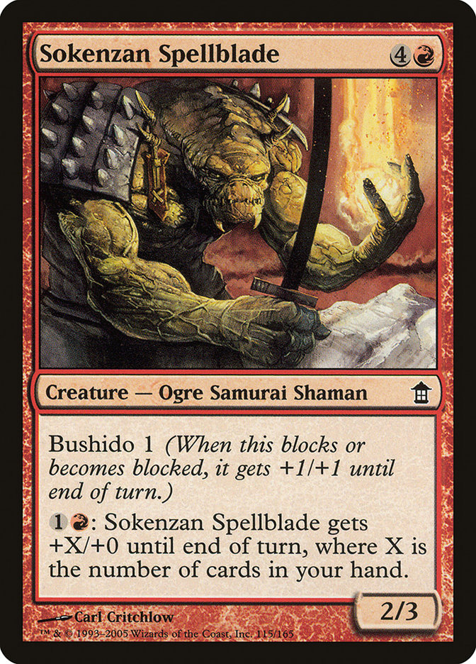 Sokenzan Spellblade 115/165 (Saviors of Kamigawa)  - Foil | Good Games Modbury