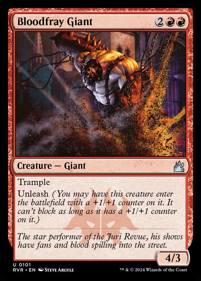 Bloodfray Giant 101/291 (Ravnica Remastered)  - Foil | Good Games Modbury