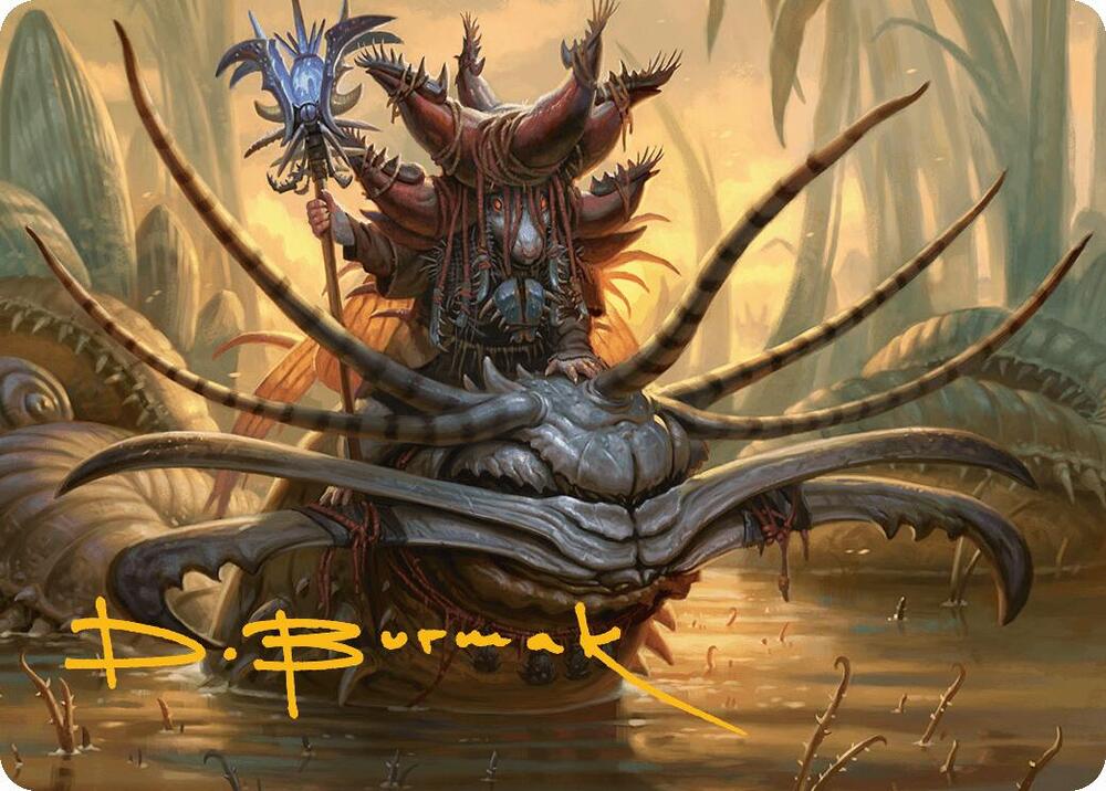 Wicks Patrol Art Card Gold Stamped Signature 18 (Art Series: Bloomburrow)  | Good Games Modbury
