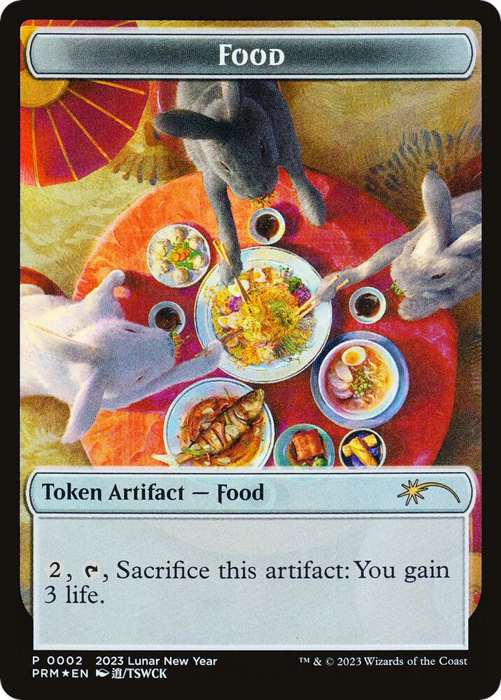 Food Token Year of the Rabbit 2023 2 (Unique and Miscellaneous Promos)  - Foil | Good Games Modbury