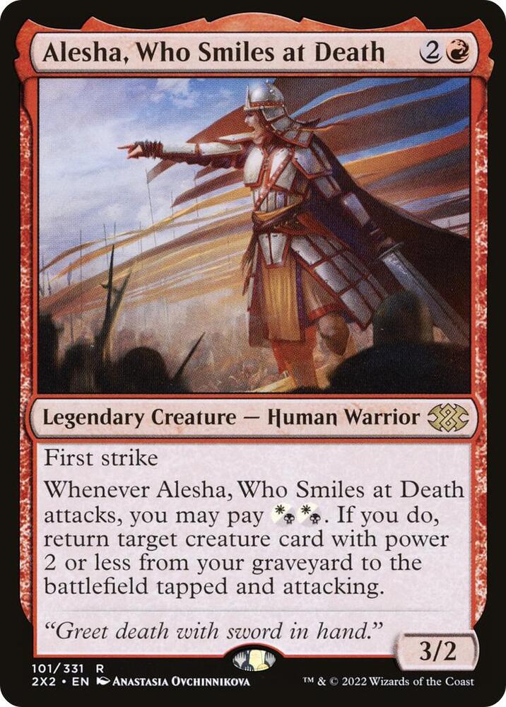 Alesha Who Smiles at Death 101/331 (Double Masters 2022)  - Foil | Good Games Modbury