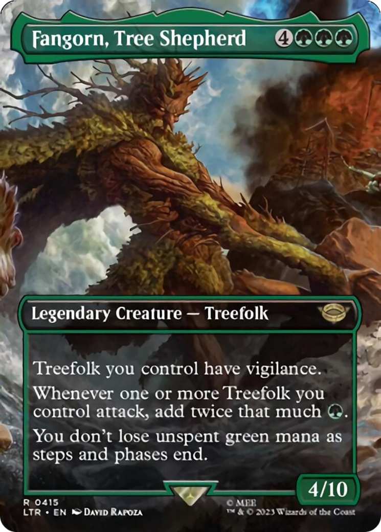 Fangorn, Tree Shepherd (Borderless Alternate Art) [The Lord of the Rings: Tales of Middle-Earth] | Good Games Modbury