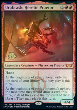 Urabrask, Heretic Praetor [Streets of New Capenna Prerelease Promos] | Good Games Modbury