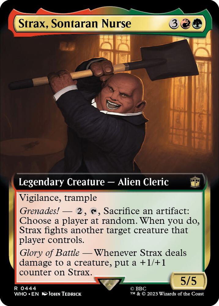 Strax, Sontaran Nurse 444/331 (Universes Beyond: Doctor Who)  - Extended Art | Good Games Modbury