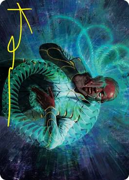 Biomathematician Art Card Gold Stamped Signature 21 (Art Series: Strixhaven)  | Good Games Modbury