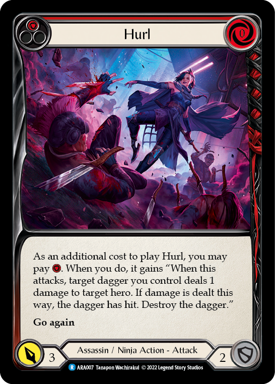 Hurl (Red) [ARA007] (Outsiders Arakni Blitz Deck) | Good Games Modbury