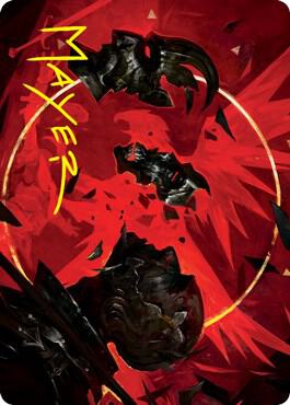 Abrade Art Card Gold Stamped Signature 38 (Art Series: Innistrad: Crimson Vow)  | Good Games Modbury