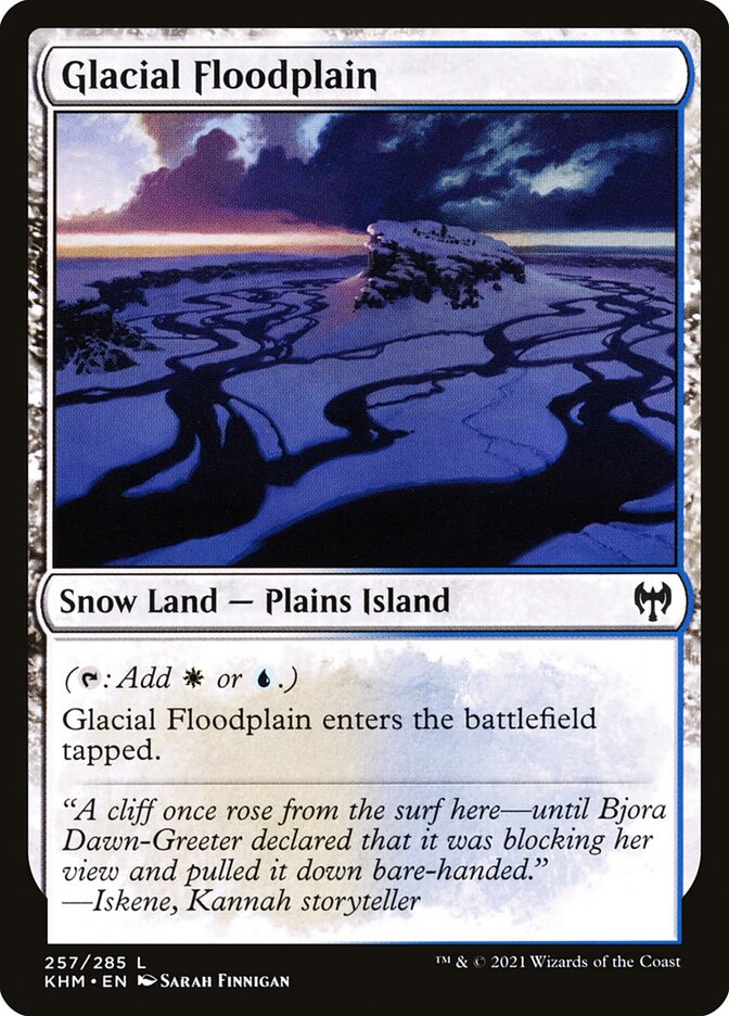 Glacial Floodplain 257 (Kaldheim)  - Foil | Good Games Modbury
