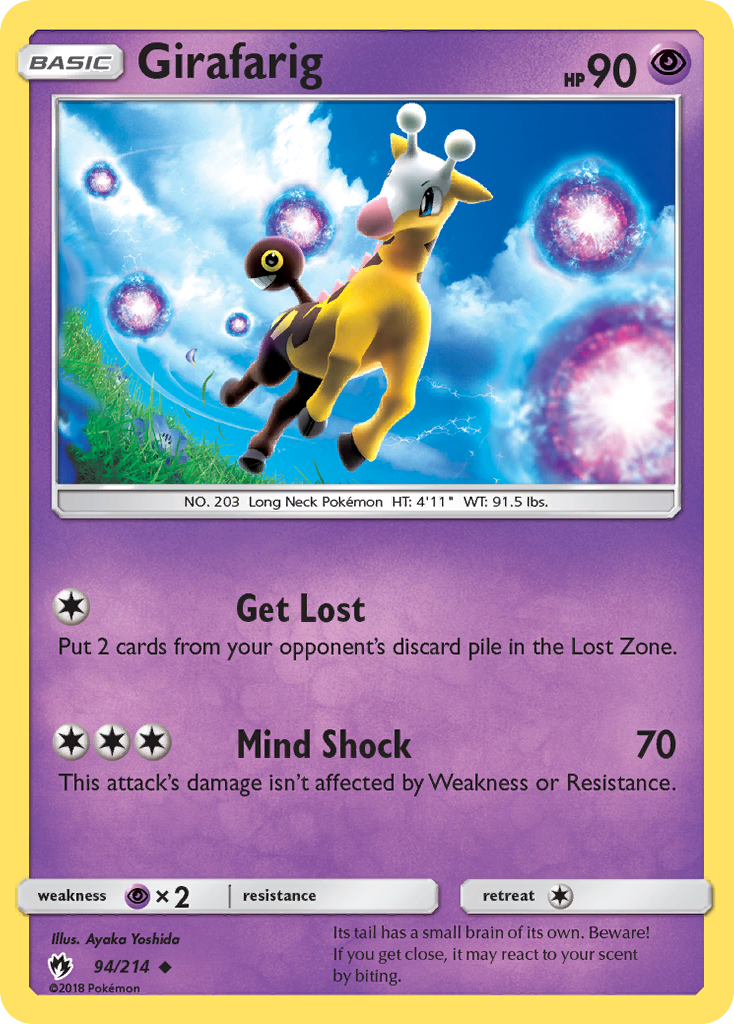 Girafarig (94/214) [Sun & Moon: Lost Thunder] | Good Games Modbury