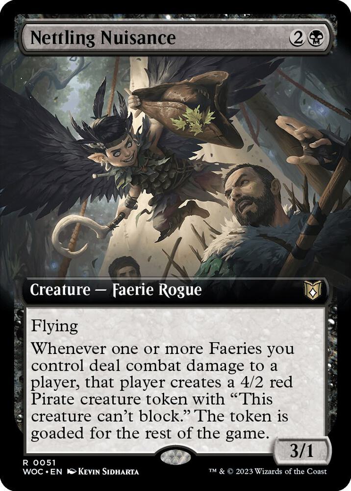 Nettling Nuisance 51/173 (Commander: Wilds of Eldraine)  - Extended Art | Good Games Modbury