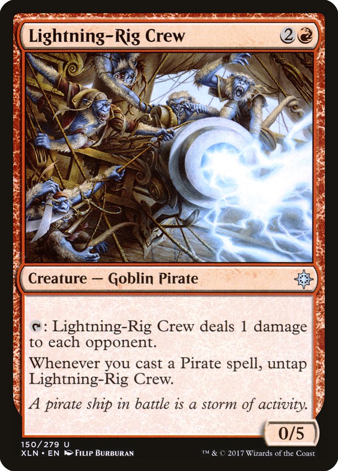 Lightning-Rig Crew [Ixalan] | Good Games Modbury