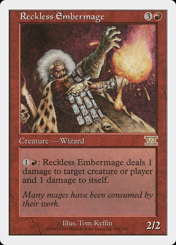 Reckless Embermage [Classic Sixth Edition] | Good Games Modbury