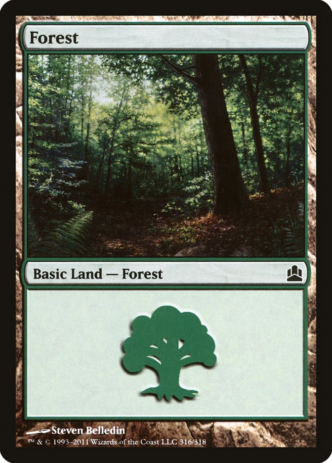 Forest (316) [Commander 2011] | Good Games Modbury
