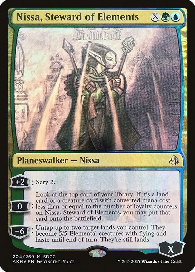 Nissa, Steward of Elements 204/269 (Media Promos)  - Foil | Good Games Modbury