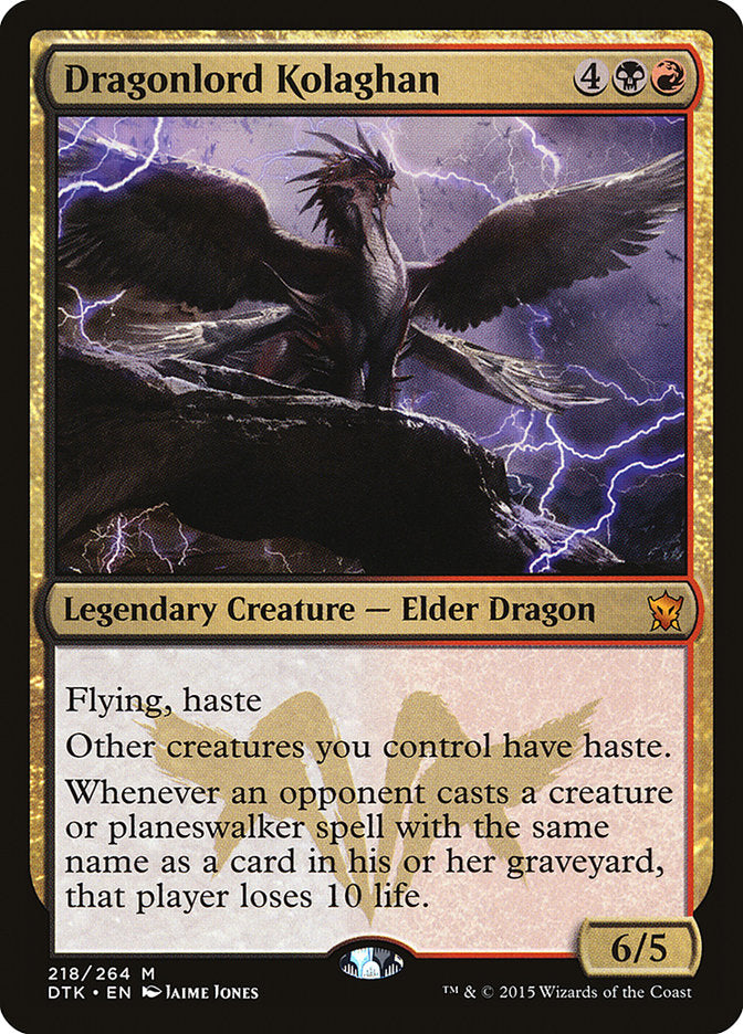 Dragonlord Kolaghan 218/264 (Dragons of Tarkir)  - Foil | Good Games Modbury