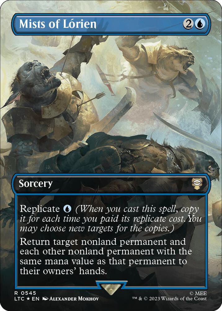 Mists of Lorien Borderless Surge Foil 545 (Commander: The Lord of the Rings: Tales of Middle-earth)  - Borderless Surge Foil | Good Games Modbury