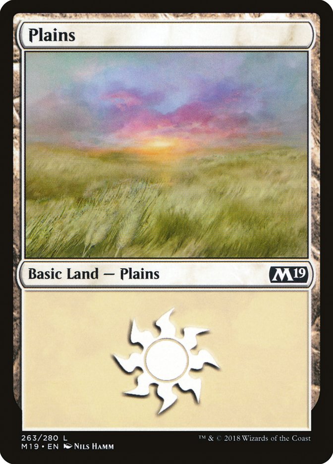 Plains (263) [Core Set 2019] | Good Games Modbury