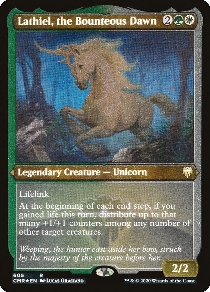 Lathiel the Bounteous Dawn Foil Etched 605 (Commander Legends)  - Foil | Good Games Modbury