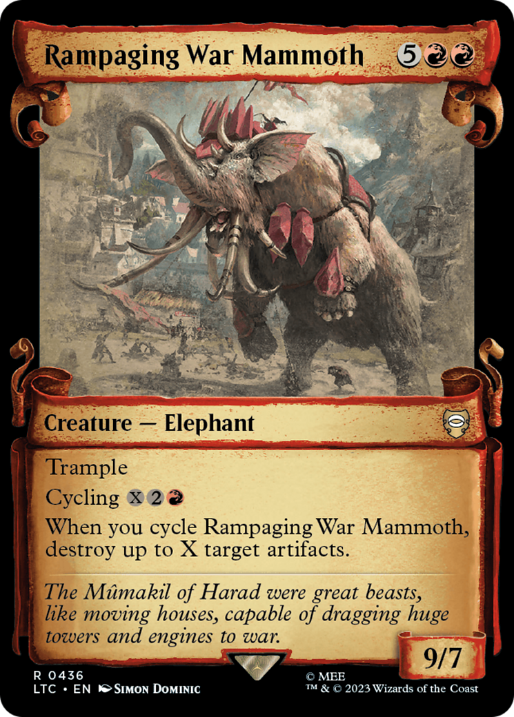 Rampaging War Mammoth [The Lord of the Rings: Tales of Middle-Earth Commander Showcase Scrolls] | Good Games Modbury